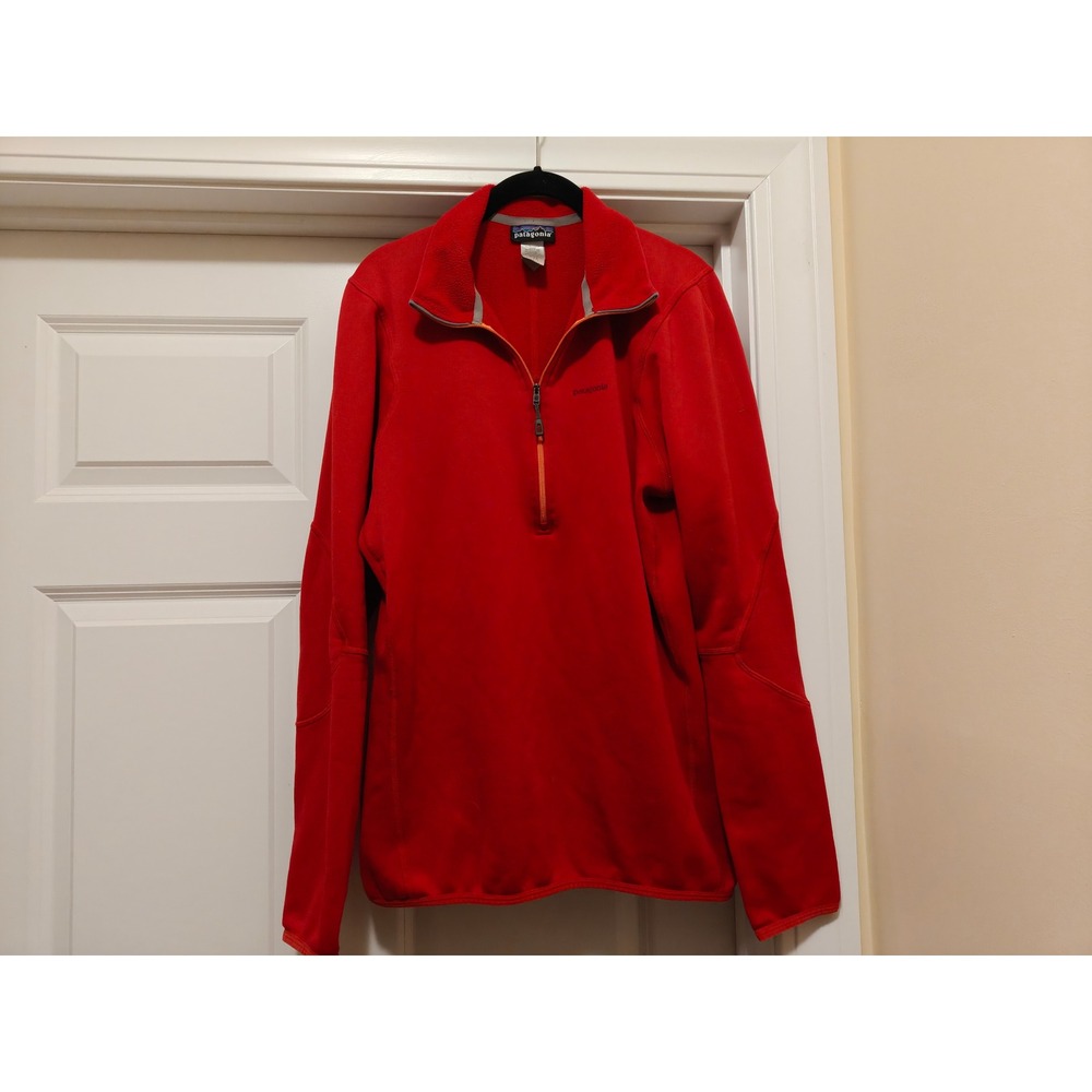 Patagonia Mens R1 Daily Quarter-Zip Fleece Pullover Red 47710FA12‎ Large